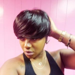 Jet Black Tapered Wig